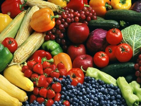 ریڑھ کی ہڈی کے osteochondrosis کے لئے سبزیاں اور پھل