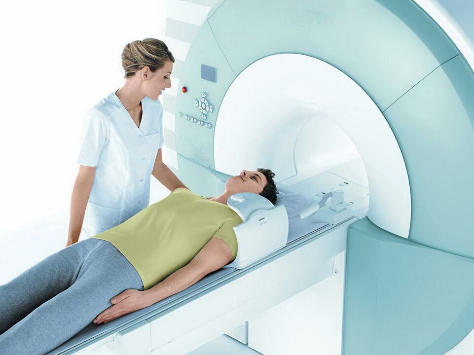 osteochondrosis کی تشخیص کے لئے MRI